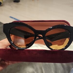 Gucci Black and Brown Sunglasses